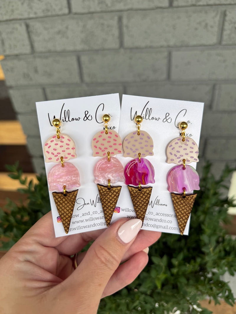 ICE CREAM DANGLE PINK