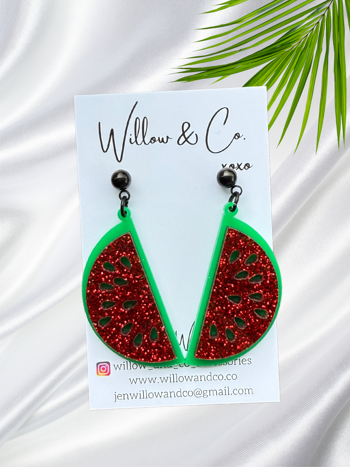 WATERMELON DANGLES GLITTER