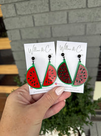 WATERMELON DANGLES GLITTER