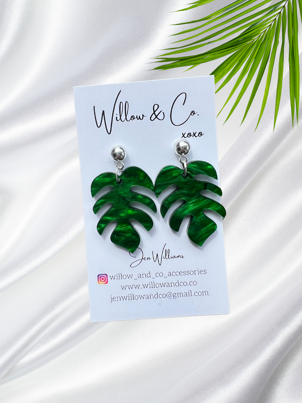 MIDI MONSTERA DANGLE GREEN